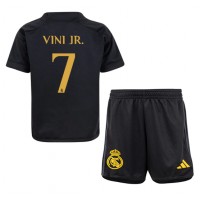 Echipament fotbal Real Madrid Vinicius Junior #7 Tricou Treilea 2023-24 pentru copii maneca scurta (+ Pantaloni scurti)
